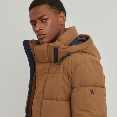 Parka acolchoada com capuz Lion of Porches