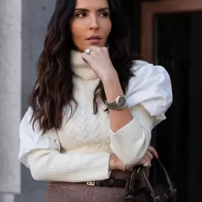 Camisola com gola alta e efeito abalonado Scripta