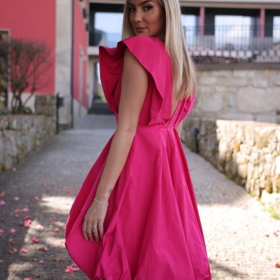 Vestido abaloado Swallow