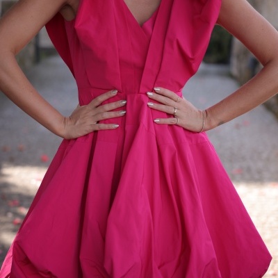 Vestido abaloado Swallow