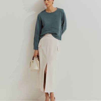 Camisola de lã com apliques Lion of Porches