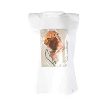 T-shirt com ombreiras Sahoco