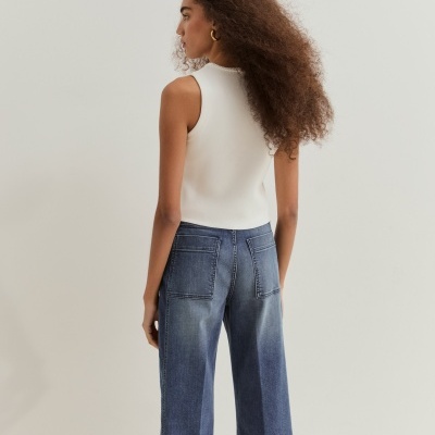 Colete de malha com decote em V Lion of Porches