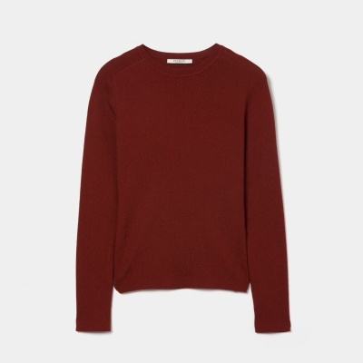 Camisola malha canelada em lã Decenio