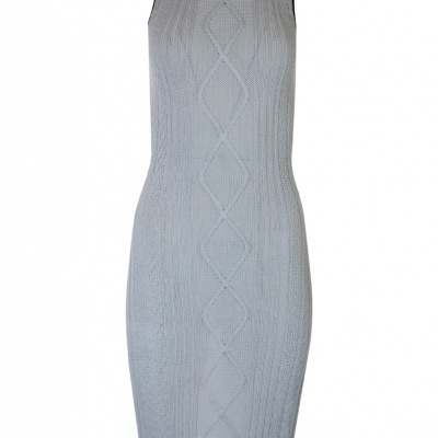 VESTIDO DE MALHA ENTRANÇADO SAHOCO