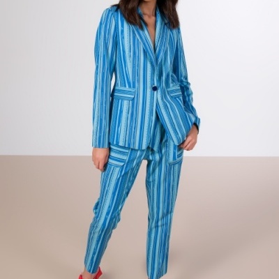 Blazer cintado com botão Ana Sousa