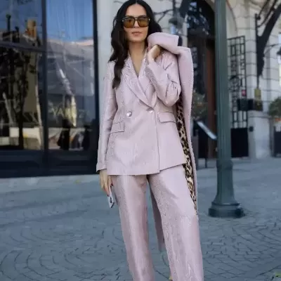 Blazer em tecido estampado Scripta