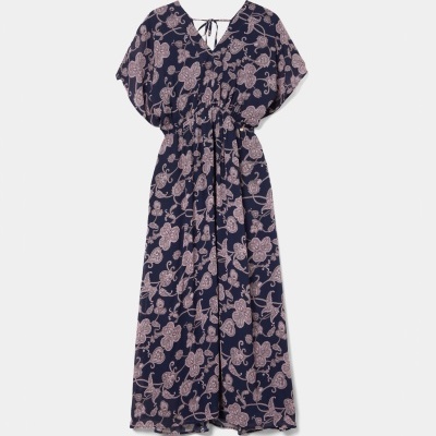 Vestido com manga morcego curta Lion of Porches