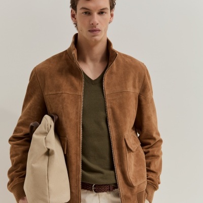 Blusão em camurça Lion of Porches