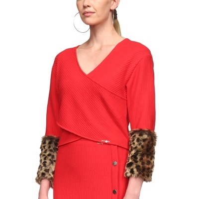 Camisola traçada em malha Sahoco