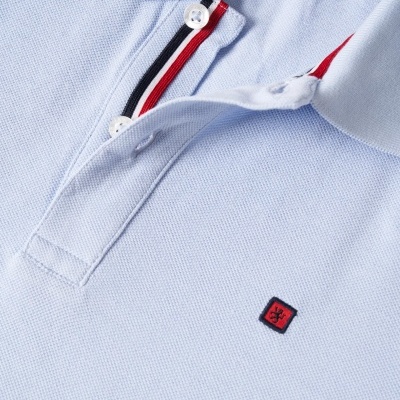 Polo piqué slim fit em algodão Lion of Porches