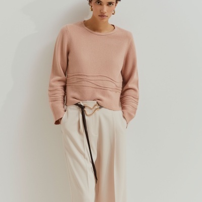 Camisola de lã com apliques Lion of Porches