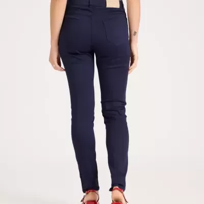 Calça skinny de cintura alta Naf Naf