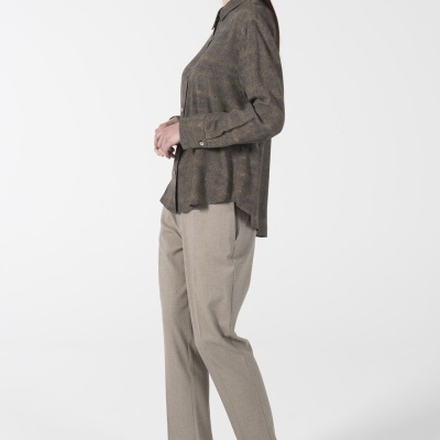 BLUSA PRINT ANIMAL BICOLOR ANA SOUSA