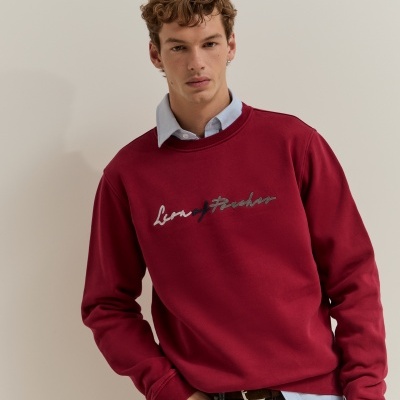 Sweater de algodão com logotipo Lion of Porches