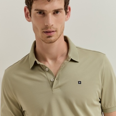 Polo de manga curta regular fit Lion of Porches