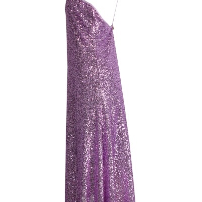 VESTIDO MIDI DE LANTEJOULAS SAHOCO