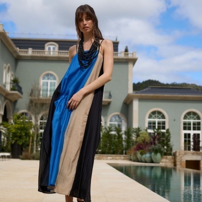 Vestido longo Senso Bridget Swallow