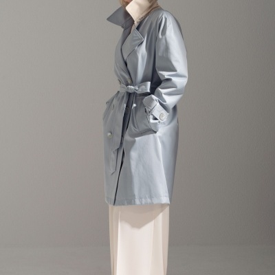 Gabardine midi em algodão Ferrache