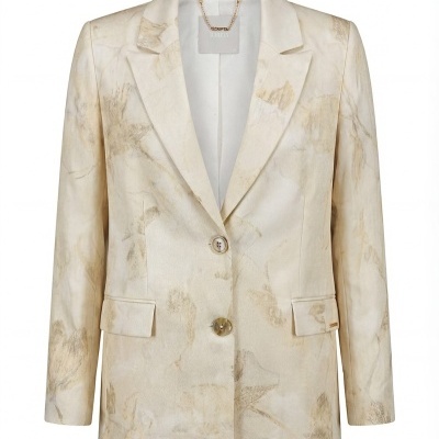 Blazer reto estampado Scripta