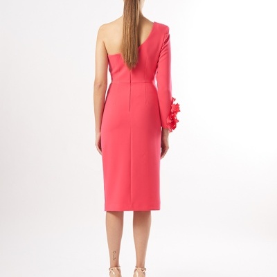 Vestido assimétrico de cerimónia Carla Ruiz