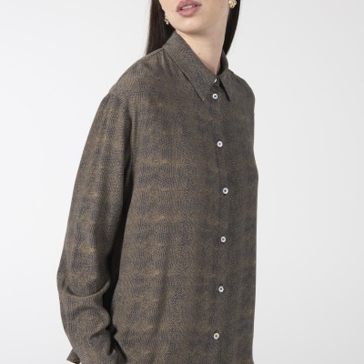 BLUSA PRINT ANIMAL BICOLOR ANA SOUSA