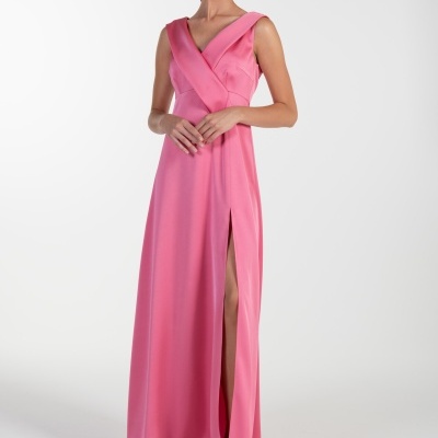 VESTIDO COMPRIDO ACETINADO ANA SOUSA