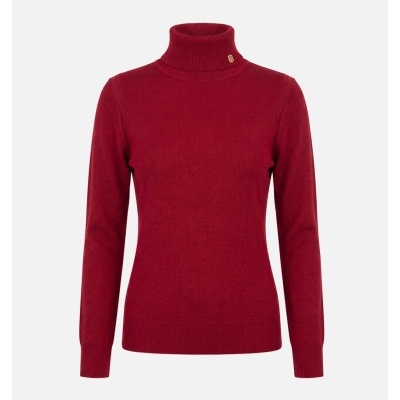 Camisola de malha básica de gola alta com logo Scripta