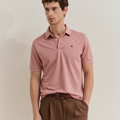Polo de manga curta regular fit Lion of Porches