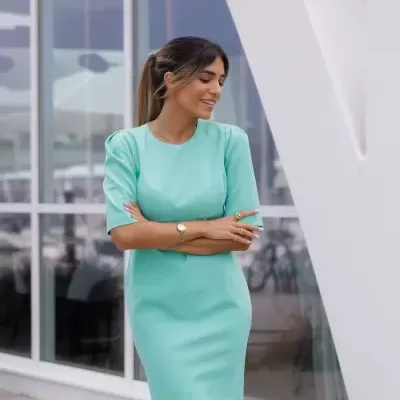 Vestido curto de fitting ajustado Scripta