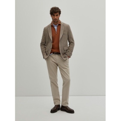 Blazer regular fit com padrão espinhado Decenio