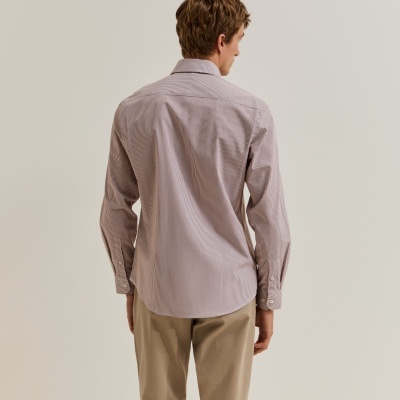 Camisa slim fit às riscas Lion of Porches