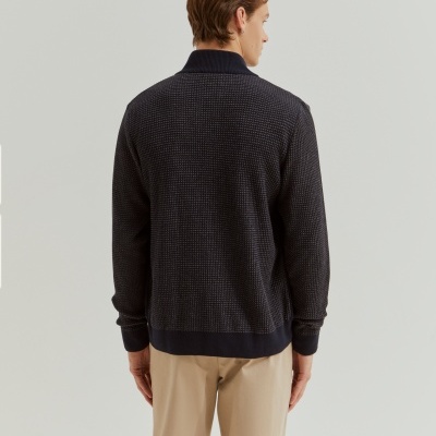 Casaco de manga comprida em malha e camurça Lion of Porches