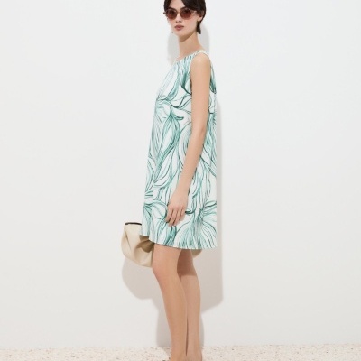 Vestido curto estampado Decenio