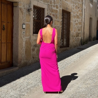 Vestido comprido cerimonia Moncho Heredia