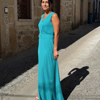 Vestido longo Moncho Heredia