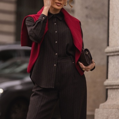 Camiseiro com riscas em fazenda Ferrache