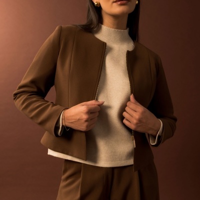 Casaco clássico estruturado Ferrache