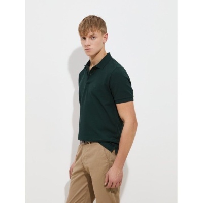 Polo de manga curta de algodão Decenio