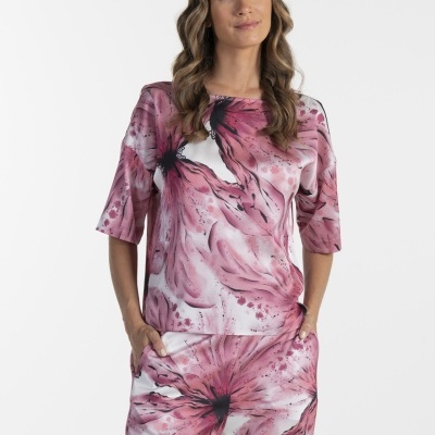 TÚNICA ESTAMPADO FLORAL ANA SOUSA