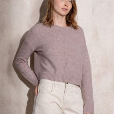 Camisola de malha com decote redondo SMF