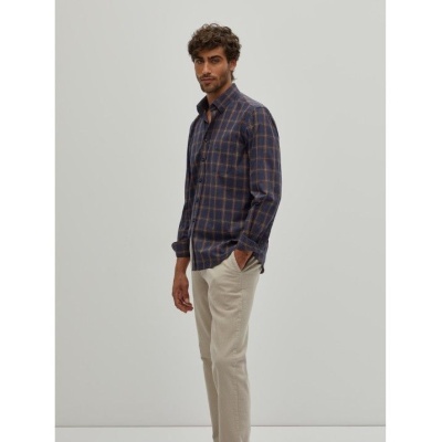 Camisa regular fit com padrão xadrez Decenio