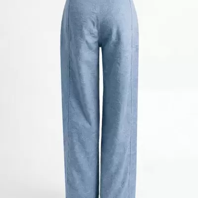 Calças de Cintura Subida em Renda Sahoco