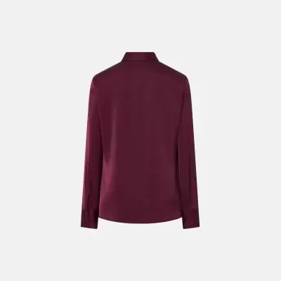 Blusa lisa com detalhe de folho Scripta