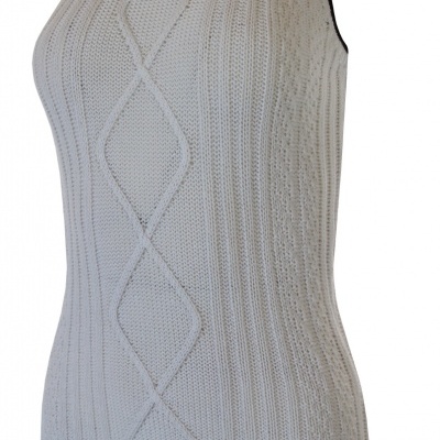 VESTIDO DE MALHA ENTRANÇADO SAHOCO