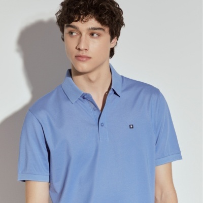 Polo regular fit manga curta Lion of Porches