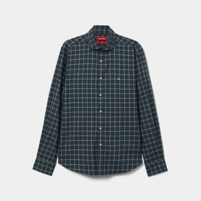 Camisa xadrez slim fit em algodão Lion of Porches