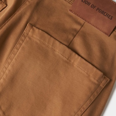 Calças wide leg com cordão tricolor Lion of Porches