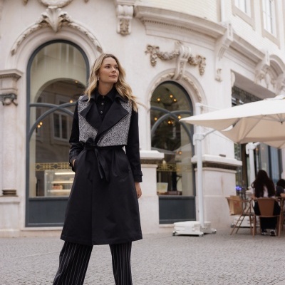 Gabardine comprida Swallow