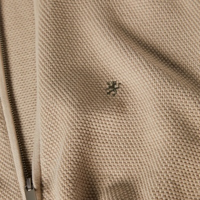 Casaco de malha com fecho Lion of Porches